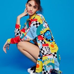 Lazy oaf X DHMIS shirt Sz S/M